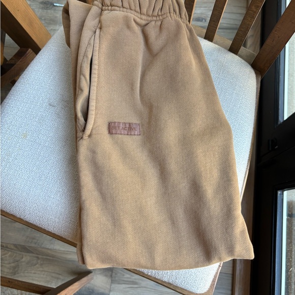 SET Active Taupe Joggers with Logo Detail - Picture 1 of 5